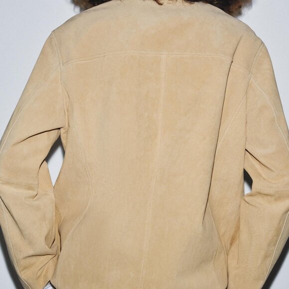 SUEDE LEATHER JACKET ZW COLLECTION LIMITED EDITION - Picture 2 of 4